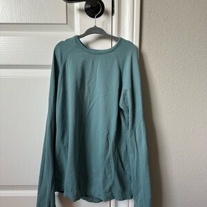 Girls Athleta Teal Athletic Long Sleeve Top
